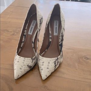 Heels beige Snakeskin from Steve Madden